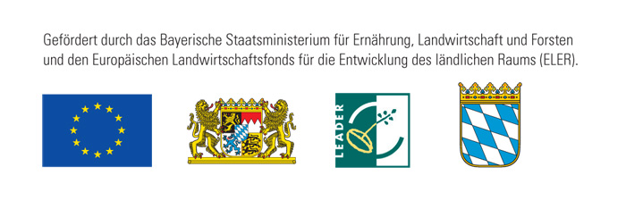 Das Bild zeigt den Förderhinweis für LEADER